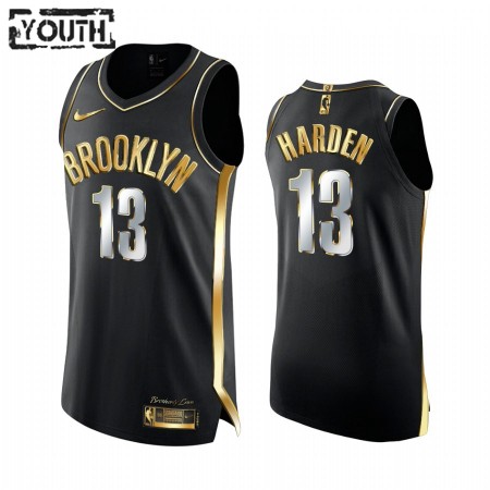 Maglia NBA Brooklyn Nets James Harden 13 2020-21 Nero Golden Edition Swingman - Bambino